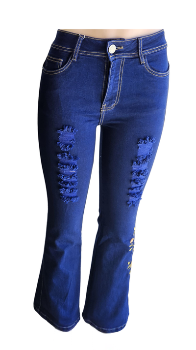 Jean mujer acampanado modelo Eva