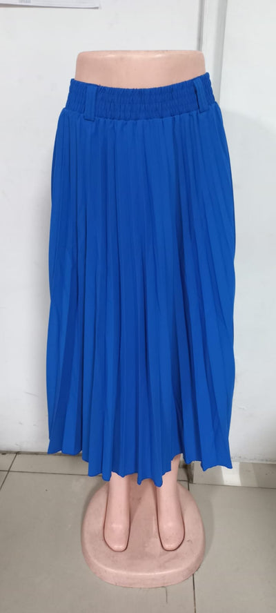 FALDA DE DAMA LARGA PLIZADO 2025