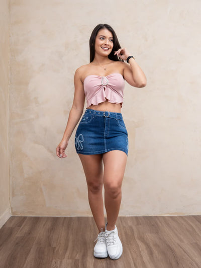 SHORT FALDA JEANS DAMA 2026