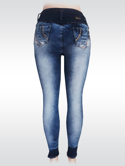 Bluette's Push-Up Skinny Jeans - Ripped